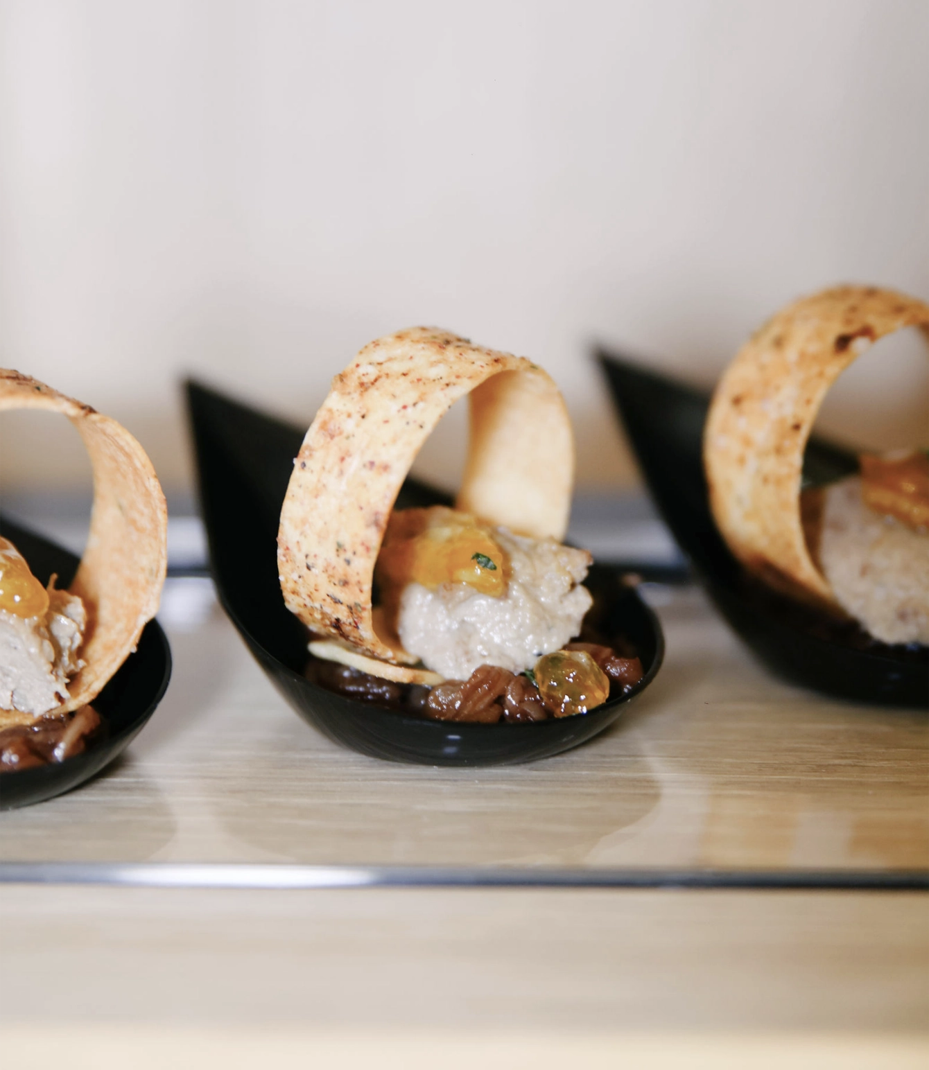 Two13 Food Design unique food appetizers prepared for an event