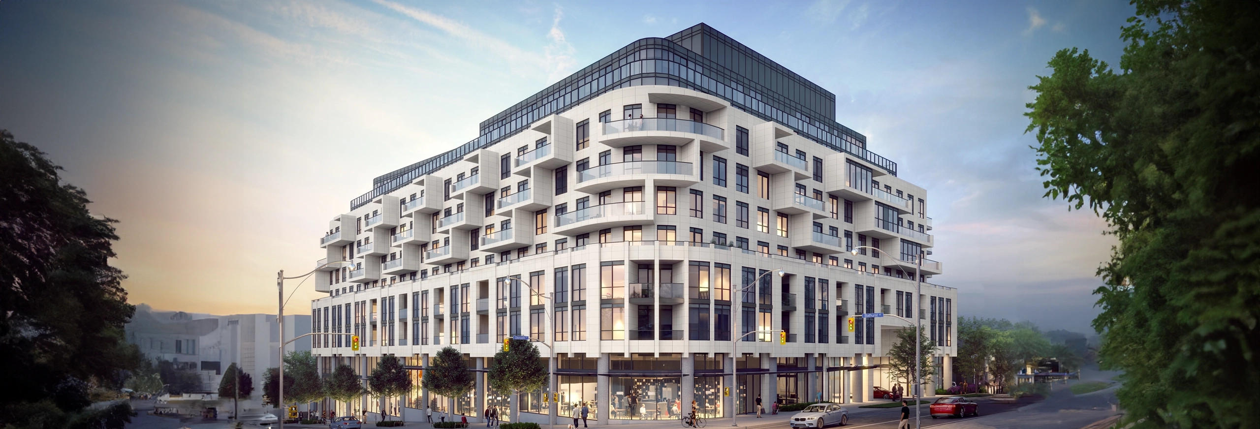 The Glenhill Hotel North York boutique hotel exterior from across the street