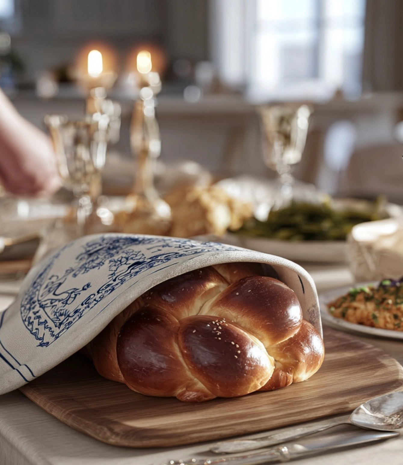 TWO13 Kosher Catering meal prepared with bread at The Glenhill Hotel in Toronto